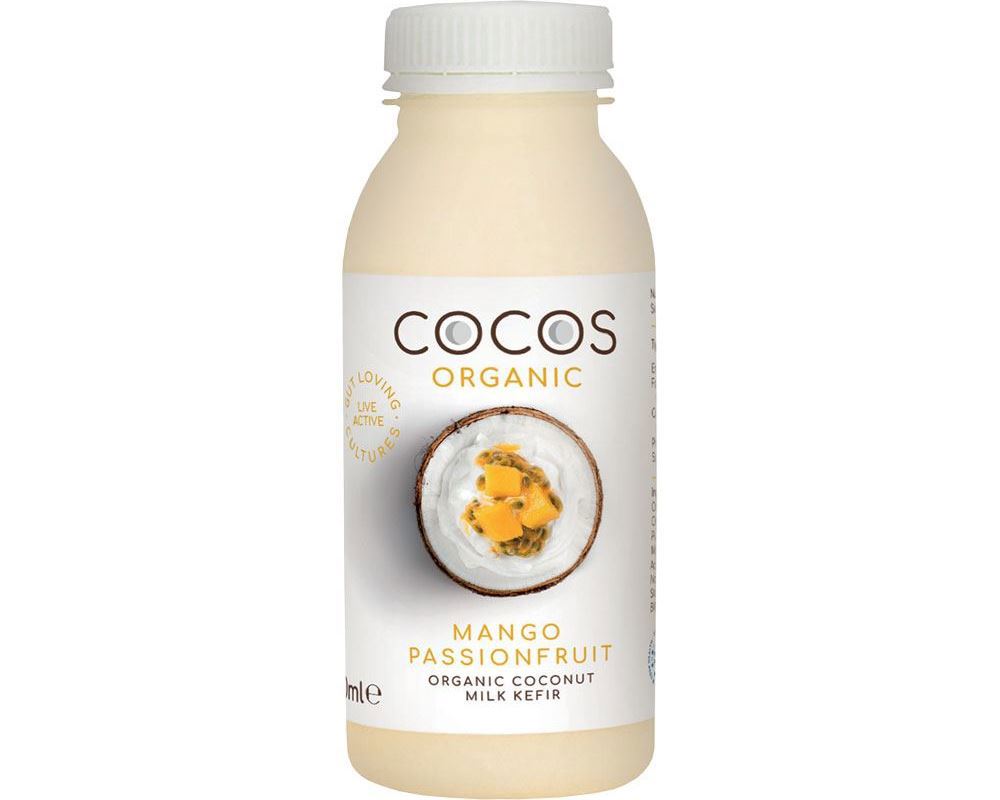 Mango and Passionfruit Coconut Kefir Drink Organic