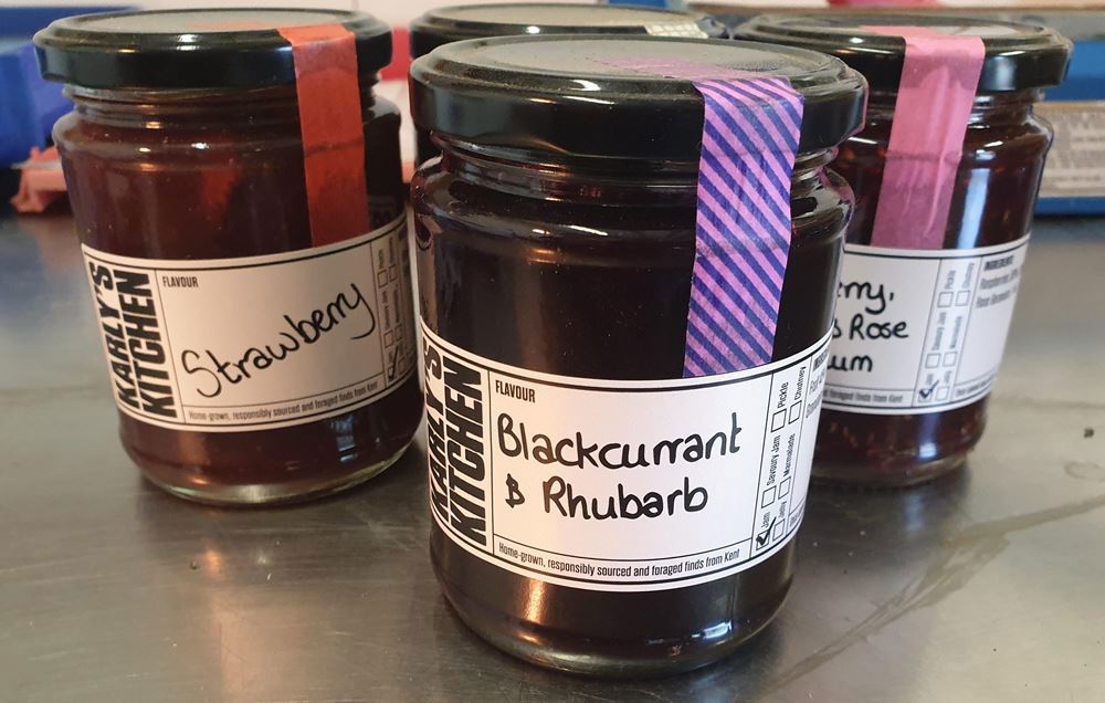 Blackcurrant and Rhubarb Jam