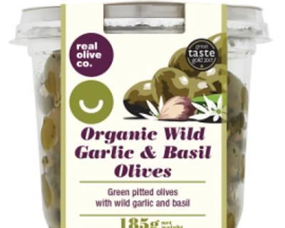 Olives - Wild Garlic & Basil (Green) Organic