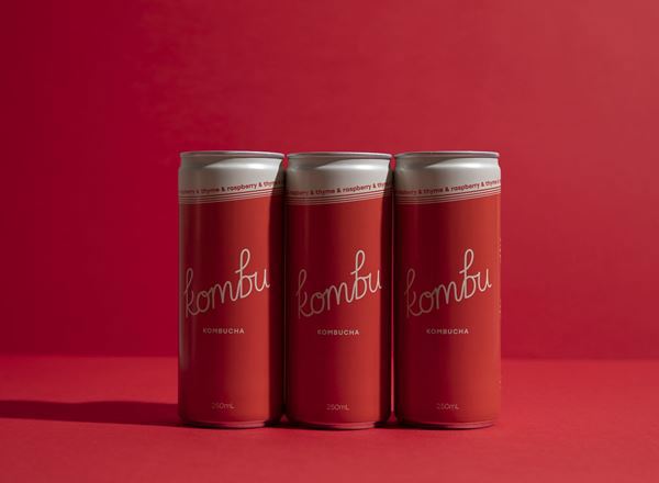 Kombucha: Raspberry & Thyme (4pk cans) - KK (LIMITED to stock on hand - BB 19/06/2022)