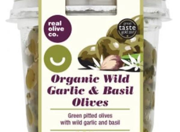 Olives - Wild Garlic & Basil (Green) Organic