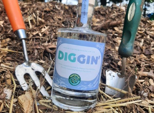 Norwich FarmShare Diggin Dry Gin 50cl