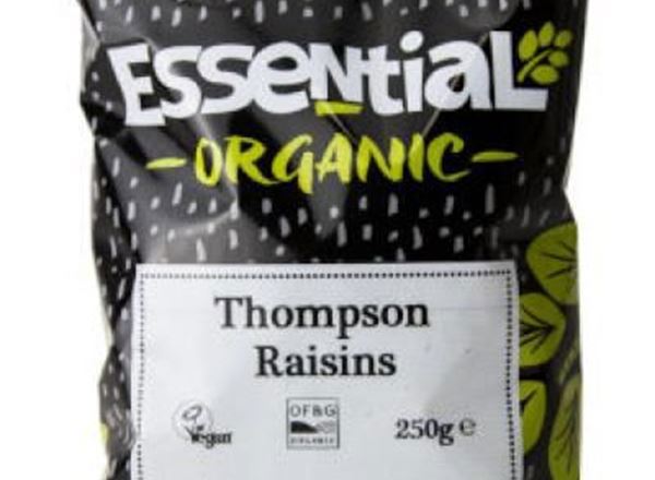 Raisins - Thompson (Sunflower Oil) Organic