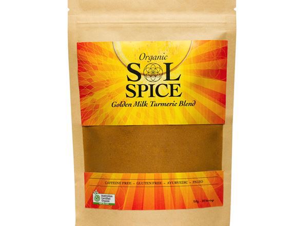 Golden Milk Blend Organic: Sol Spice - Turmeric (Ayurvedic Powder) - SOL