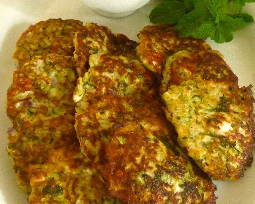 Turkish Courgette and Feta Fritters