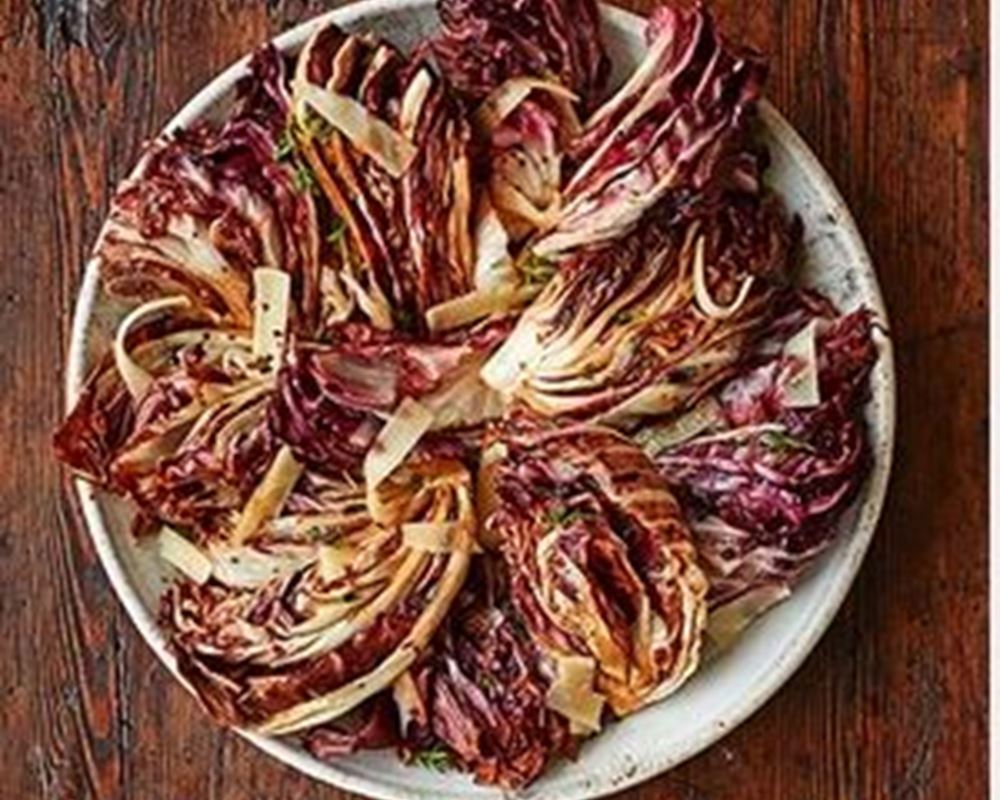 Grilled radiccchio with fontina